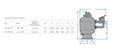 PENTAIR FILTRE CRISTAL FLO SIDE D500 + VANNE STA-050-0111