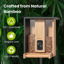 BIRDFY Mangeoire Bamboo AI solaire