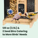 BIRDFY Mangeoire Bamboo AI solaire