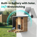 BIRDFY Mangeoire Bamboo AI solaire