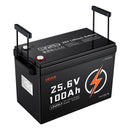 VEVOR Batterie Lithium LiFePO4 24 V 100 Ah 4000+ Cycles BMS 100 A Bluetooth pour Camping-cars, Moteurs Pêche Traîne, Systèmes Solaires, Connexion 8P2S, 2560 Wh, Protection contre Basses Températures - image 11