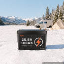 VEVOR Batterie Lithium LiFePO4 24 V 100 Ah 4000+ Cycles BMS 100 A Bluetooth pour Camping-cars, Moteurs Pêche Traîne, Systèmes Solaires, Connexion 8P2S, 2560 Wh, Protection contre Basses Températures - image 9