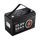 VEVOR Batterie Lithium LiFePO4 24 V 50 Ah 4000+ Cycles BMS 50 A Bluetooth pour Camping-cars, Moteurs de Pêche Traîne, Systèmes Solaires, Connexion 8P2S, 1280 Wh, Protection contre Basses Températures - image 11