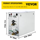 VEVOR Générateur de Vapeur Sauna 9 kW, Générateur de Vapeur Douche Bain de Maison de 9 m³, Plage de Température 35 ℃ - 55 ℃ avec Réservoir d'Eau 6 L, Moniteur LED, Drain Manuel, pour Hammam Domicile - image 8