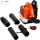 VEVOR Souffleur de feuilles à essence, 79 CC, souffleur de neige à dos 2 temps, avec réservoir de carburant 3 L, volume d'air 930 CFM pour entretien de pelouse, nettoyage des feuilles, déneigement - image 10