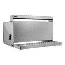 VEVOR Coffre à outils à marchepied pour semi-remorque, 790 x 770 x 485 mm, boîte à outils robuste en Alu, avec marchepied d'entrée de cabine étanche et loquet amortisseur pour camions à plateau, grue - image 11