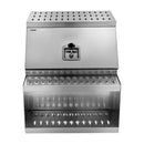 VEVOR Coffre à outils à marchepied pour semi-remorque, 610 x 695 x 645 mm, boîte à outils robuste en aluminium, coffre de rangement latéral étanche avec poignée en T et clés, pour remorques à plateau - image 12