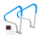 VEVOR Rampe Piscine, 1220x905 mm, Main Courante Piscine Acier Inoxydable avec Plaque de Base, 2PCS Barre d'Appui Sécurité Antirouille, Accessoires, pour Piscines, Intérieur, Extérieur, Terrasses, Spas - image 2