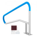 VEVOR Rampe Piscine, 1379 x 925 x 100 mm, Main Courante Piscine Acier Inoxydable avec Plaque de Base, Barre d'Appui de Sécurité Antirouille, Accessoires, pour Piscines, Intérieur, Extérieur, Terrasses, Spas - image 2
