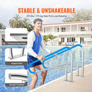 VEVOR Rampe Piscine, 1395 x 810 mm, Main Courante Piscine Acier Inoxydable avec Plaque de Base, Barre d'Appui de Sécurité Antirouille, Accessoires, pour Piscines, Intérieur, Extérieur, Terrasses, Spas - image 4