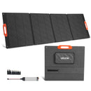 VEVOR Panneau Solaire Portable 300 W Chargeur Solaire Pliable Monocristallin Haute Efficacité 23 % pour Stations Alimentation Camping Randonnée, avec Sortie MC4, Adaptateur CC 10 en 1, Étanche IP67