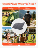 VEVOR Panneau Solaire Portable 400 W Chargeur Solaire Pliable Monocristallin pour Stations d'Alimentation, Camping, Randonnée, Haut Rendement 24 %, avec Sortie MC4, Adaptateur CC 10 en 1, Étanche IP67 - image 7