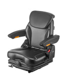 VEVOR Siège de Chariot Élévateur Universel, 54x60x67 cm, Siège de Tracteur de Suspension avec Dossier Réglable, Accoudoir, Appui-tête, Ceinture de Sécurité, Micro-interrupteur, pour Chargeur, Tondeuse