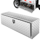 VEVOR Boîte à Outils pour Camion 121,9×43×46 cm Coffre Sous-châssis Fixation Inférieure Caisse de Stockage en Alliage d'Aluminium Solide avec Serrure et Clés pour Remorque Pick-up Véhicules Transport