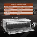 VEVOR Boîte à Outils pour Camion 121,9×61×61 cm Coffre Sous-châssis Fixation Inférieure Caisse de Stockage en Alliage d'Aluminium Solide avec Serrure et Clés pour Remorque Pick-up Véhicules Transport - image 8