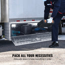 VEVOR Boîte à Outils pour Camion 152,4×43,2×45,7 cm Coffre Sous-châssis Fixation Inférieure Caisse de Stockage en Alliage d'Aluminium avec Serrure et Clés pour Remorque Pick-up Véhicules Transport - image 4