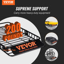 VEVOR Porte-Bagage pour Voiture 1630×990×152 mm Extensible 90,7 kg Panier de Toit en Acier Galerie de Toit Universelle Aérodynamique pour Transporter Vélos Matériels de Camping SUV Véhicules Voyage - image 3