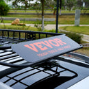 VEVOR Porte-Bagage pour Voiture 1630×990×152 mm Extensible 90,7 kg Panier de Toit en Acier Galerie de Toit Universelle Aérodynamique pour Transporter Vélos Matériels de Camping SUV Véhicules Voyage - image 9