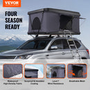 VEVOR Tente de Toit Rigide Capacité 2-3 Personnes, Tente de Camping pour Véhicules Imperméable, avec Échelle Télescopique, Matelas Épais et Coupe-Vent, pour Jeep SUV Pick-up Camion Voitures, Voyage - image 3