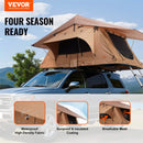 VEVOR Tente de Toit Rigide pour 2-3 Personnes, Tente de Camping pour Véhicules Pliable et Imperméable, avec Échelle Télescopique, Matelas et Housse en PVC, pour Jeep SUV Pick-up Camion Voiture, Voyage - image 3