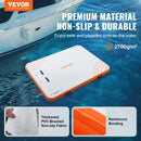 VEVOR Quai flottant gonflable, 3,04 x 2,43 m, plate-forme de quai gonflable tapis de quai flottant antidérapant avec sac de transport portable échelle amovible, radeau d'île pour piscine, plage, océan - image 3