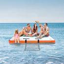 VEVOR Quai flottant gonflable, 4,57 x 1,82 m, plate-forme de quai gonflable, tapis de quai flottant antidérapant avec sac de transport portable échelle amovible radeau d'île pour piscine, plage, océan - image 9