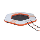 VEVOR Quai Flottant Gonflable 2,6x2,6 m Plateforme de Quai Gonflable pour Piscine Plage Mer Réunions Famille Sorties Amis Activités Nautiques avec Sac de Transport Portable, Échelle Amovible, Orange - image 12