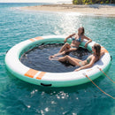 VEVOR Quai Flottant Gonflable Rond Plateforme de Quai Gonflable 3,05 m pour Piscine Plage Mer Lac Réunions de Famille Sorties Amis Activités Nautiques avec Sac de Transport Portable, Échelle Amovible - image 9