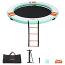 VEVOR Quai Flottant Gonflable Rond Plateforme de Quai Gonflable 3,66 m pour Piscine Plage Mer Lac Réunions de Famille Sorties Amis Activités Nautiques avec Sac de Transport Portable, Échelle Amovible - image 10