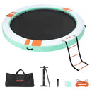 VEVOR Quai Flottant Gonflable Rond Plateforme de Quai Gonflable 3,66 m pour Piscine Plage Mer Lac Réunions de Famille Sorties Amis Activités Nautiques avec Sac de Transport Portable, Échelle Amovible - image 2