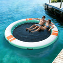 VEVOR Quai Flottant Gonflable Rond Plateforme de Quai Gonflable 3,66 m pour Piscine Plage Mer Lac Réunions de Famille Sorties Amis Activités Nautiques avec Sac de Transport Portable, Échelle Amovible - image 9
