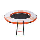 VEVOR Quai Flottant Gonflable Rond Plateforme de Quai Gonflable 2,44 m pour Piscine Plage Mer Réunions Famille Sorties Amis Activités Nautiques avec Sac de Transport Portable, Échelle Amovible, Orange - image 11