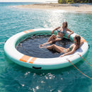 VEVOR Quai Flottant Gonflable Rond Plateforme de Quai Gonflable 2,44 m pour Piscine Plage Mer Lac Réunions de Famille Sorties Amis Activités Nautiques avec Sac de Transport Portable, Échelle Amovible - image 9