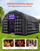 VEVOR Tente de Fête Gonflable, 5 x 4 x 3,8 m, Tente Cube Gonflable, Discothèque Boîte de Nuit Club à Gonfler avec Souffleur 680 W, Sac de Sable, 2 Fenêtres, pour Évènement, Anniversaire, Mariage, Noir - image 3