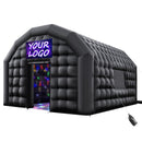 VEVOR Tente de Fête Gonflable, 5,4x5x4,25 m, Tente Cube Gonflable, Discothèque Boîte de Nuit Club à Gonfler avec Souffleur 680 W, Sac de Sable, 2 Fenêtres, pour Évènement, Anniversaire, Mariage, Noir