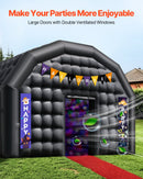 VEVOR Tente de Fête Gonflable, 8 x 6 x 4 m, Tente Cube Gonflable, Discothèque Boîte de Nuit Club à Gonfler avec Souffleur 1100 W, Sac de Sable, 2 Fenêtres, pour Évènement, Anniversaire, Mariage, Noir - image 5