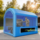 VEVOR Cabine de Peinture Gonflable de 3 x 2,6 x 2,6 m, Tente de Pulvérisation pour Voiture avec Ventilateur de 550 W et Système de Filtration d'Air, Toit Rond, pour Garage Atelier Automobile - image 9