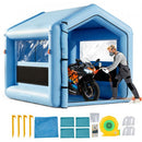 VEVOR Cabine de Peinture Gonflable 3x2,5x2,5 m, Tente de Pulvérisation pour Voiture avec Ventilateur de 550 W et Système de Filtration d'Air, Toit Triangulaire, pour Garage Atelier Automobile - image 2