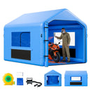 VEVOR Cabine de Peinture Gonflable 4x3x2,8 m, Tente de Pulvérisation pour Voiture avec Ventilateur 550 W et Système de Filtration d'Air, Station de Travail pour Pose de Peinture pour Garage Atelier