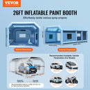 VEVOR Cabine de Peinture Gonflable 8x4,5x3 m, Tente Peinture Gonflable Automobile avec Souffleurs Puissants 950 W + 750 W et Système de Filtration, Station de Travail pour Pose de Peinture Atelier - image 3