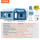 VEVOR Cabine de Peinture Gonflable 7x4x2,75 m, Tente Peinture Gonflable Automobile avec Souffleurs Puissants 750 W + 480 W et Système de Filtration, Station de Travail pour Pose de Peinture Atelier - image 8