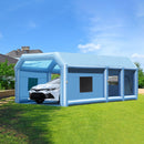 VEVOR Cabine de Peinture Gonflable 7x4x2,75 m, Tente Peinture Gonflable Automobile avec Souffleurs Puissants 750 W + 480 W et Système de Filtration, Station de Travail pour Pose de Peinture Atelier - image 9