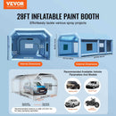 VEVOR Cabine de Peinture Gonflable 8,5x4,8x3,3 m, Tente Peinture Gonflable Automobile avec Souffleurs Puissants 950 W + 750 W et Système de Filtration, Station de Travail pour Pose de Peinture Atelier - image 3