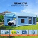 VEVOR Cabine de Peinture Gonflable 8,5x4,8x3,3 m, Tente Peinture Gonflable Automobile avec Souffleurs Puissants 950 W + 750 W et Système de Filtration, Station de Travail pour Pose de Peinture Atelier - image 7