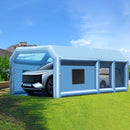 VEVOR Cabine de Peinture Gonflable 10x6,4x4,5 m, Tente Peinture Gonflable Automobile avec Souffleurs Puissants 1100 + 750 W et Système de Filtration, Station de Travail pour Pose de Peinture Atelier - image 9