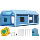 VEVOR Cabine de Peinture Gonflable 9x4,8x3,6 m, Tente Peinture Gonflable Automobile avec Souffleurs Puissants de 950 + 750 W et Système de Filtration, Station de Travail pour Pose de Peinture Atelier - image 10