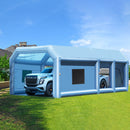 VEVOR Cabine de Peinture Gonflable 9x4,8x3,6 m, Tente Peinture Gonflable Automobile avec Souffleurs Puissants de 950 + 750 W et Système de Filtration, Station de Travail pour Pose de Peinture Atelier - image 9