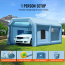 VEVOR Cabine de Peinture Gonflable 6,4x4,1x3 m, Tente Peinture Gonflable Automobile avec Souffleur Puissant de 1100 W et Système de Filtration, Station de Travail pour Pose de Peinture Atelier Garage - image 7