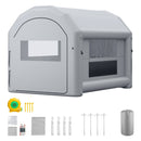 VEVOR Cabine de Peinture Gonflable 4x3x2,75 m avec Souffleur de 750 W Gris, Tente de Pulvérisation Portable avec Grand Filtre en Coton, Toit Arqué, Idéale pour Vélos, Motos et Petits Meubles - image 10