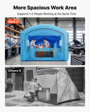 VEVOR Cabine de Peinture Gonflable 6,4x4,1x3 m Souffleurs de 1100 W Bleu, Tente de Pulvérisation Portable à Toit Arqué avec Filtre en Coton, pour Voiture, Camion Pickup, Meubles et Grandes Pièces - image 5